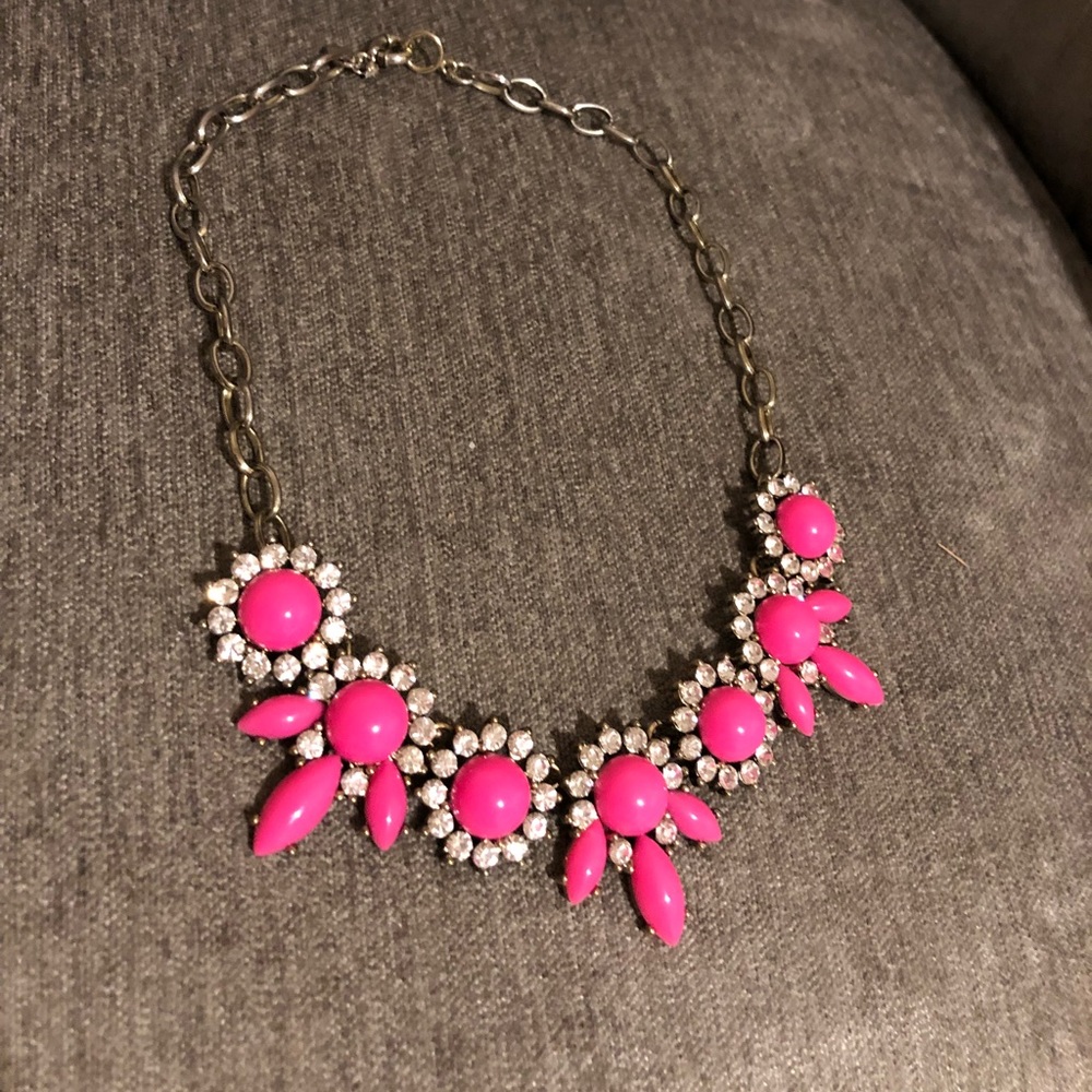 Jcrew Pink Statement Necklace